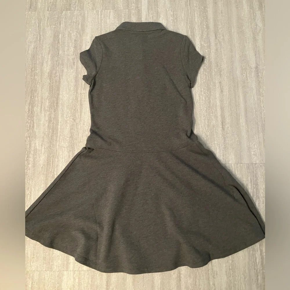Children’s Place grey short-sleeve polo shirt dress